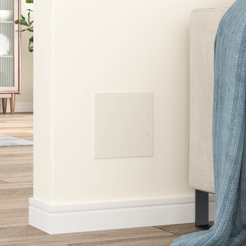 vidaXL Piekļuves paneļi 2 pcs Balts 15 x 15 cm ABS plastmasa