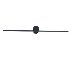 Wall led light modern slim l ip44 black