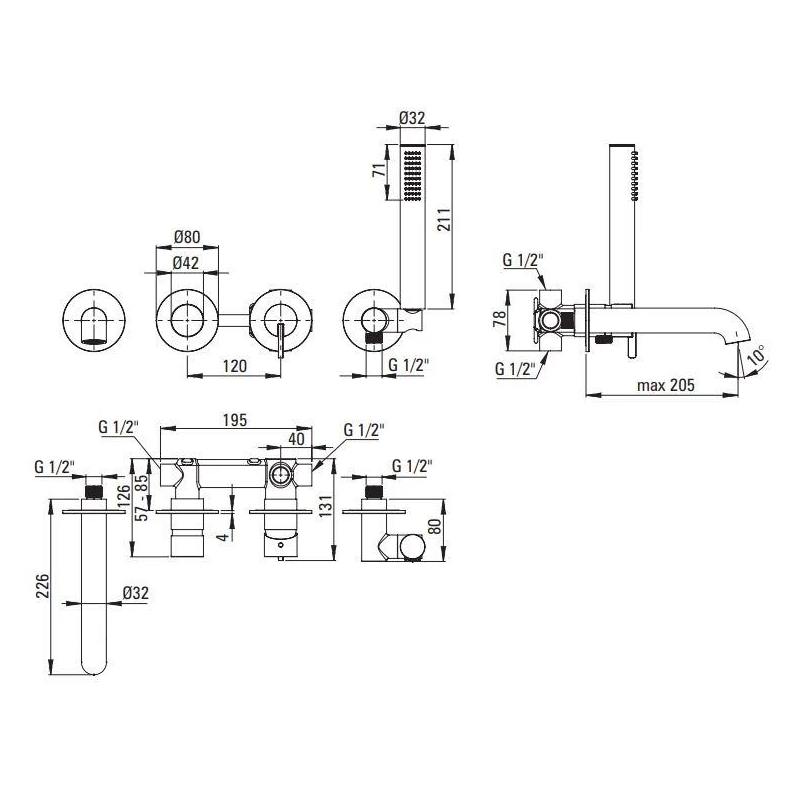 Maisītājs vannas silia bqs_r18p br.zelta