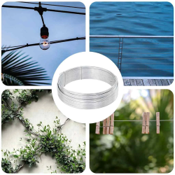 vidaXL Žoga saistīšanas stieple Sudraba 33 m Karsti nogruntēts vads