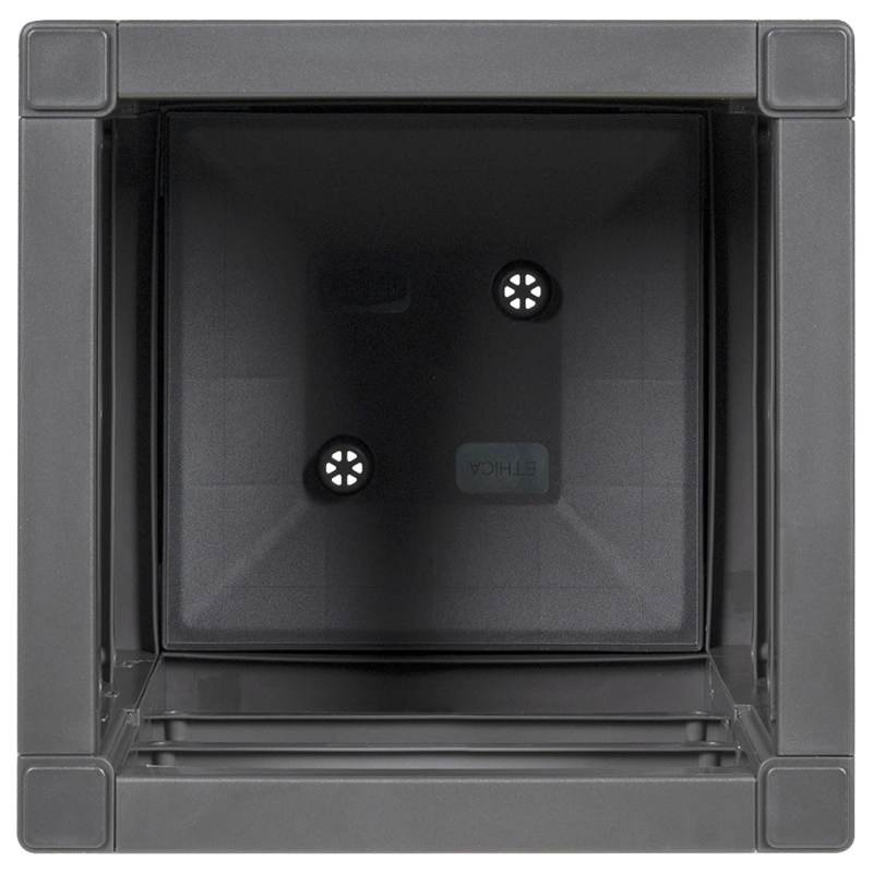 vidaXL Dārza stādītājs Antracīts 36 x 36 x 35 cm Polipropilēns