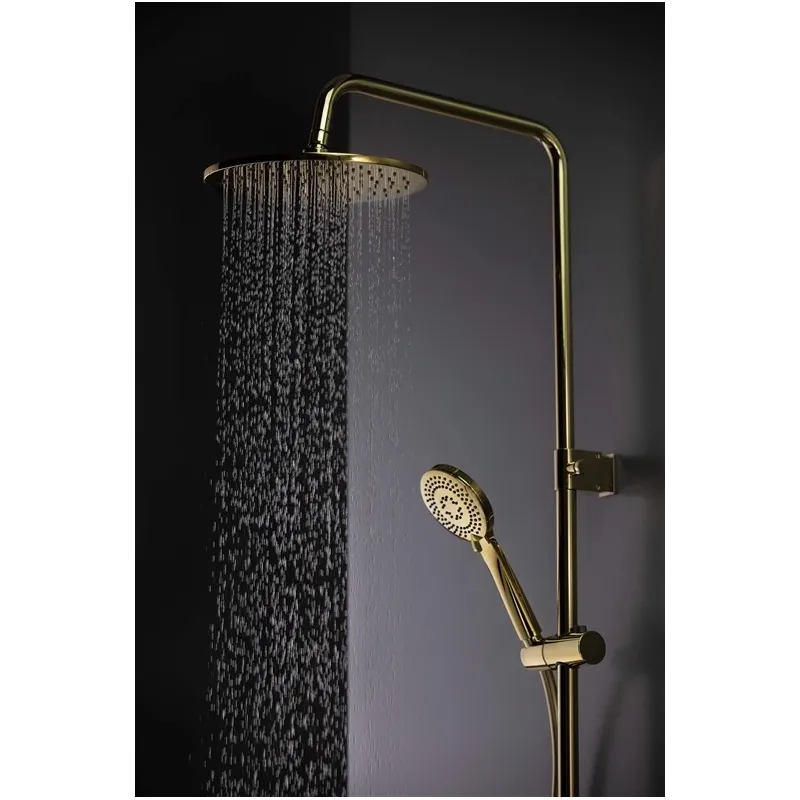 Dušas komplekts ar maisītāju Deante Arnika NAC_Z1QK, zelta krās.