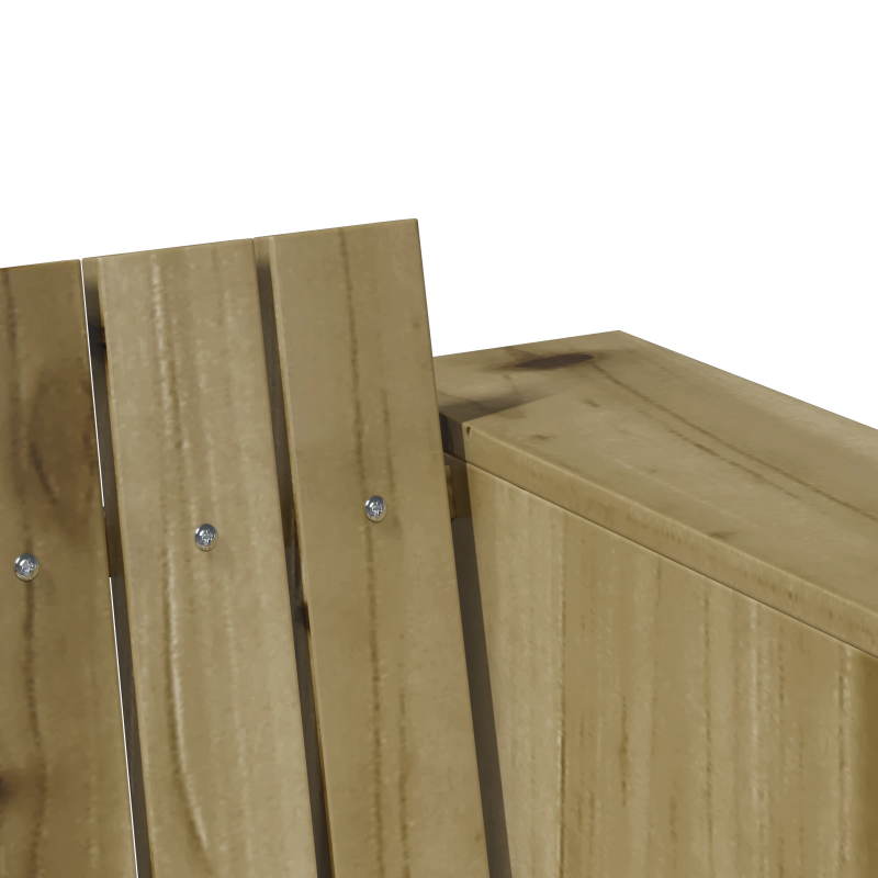 vidaXL Dārza dīvāns Zaļa 134 x 60 x 62 cm Ciets priedes koks