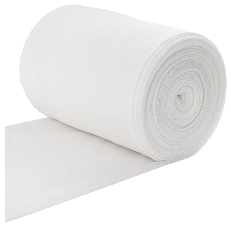 vidaXL Notekas caurule Balts 16 x 5000 cm audums