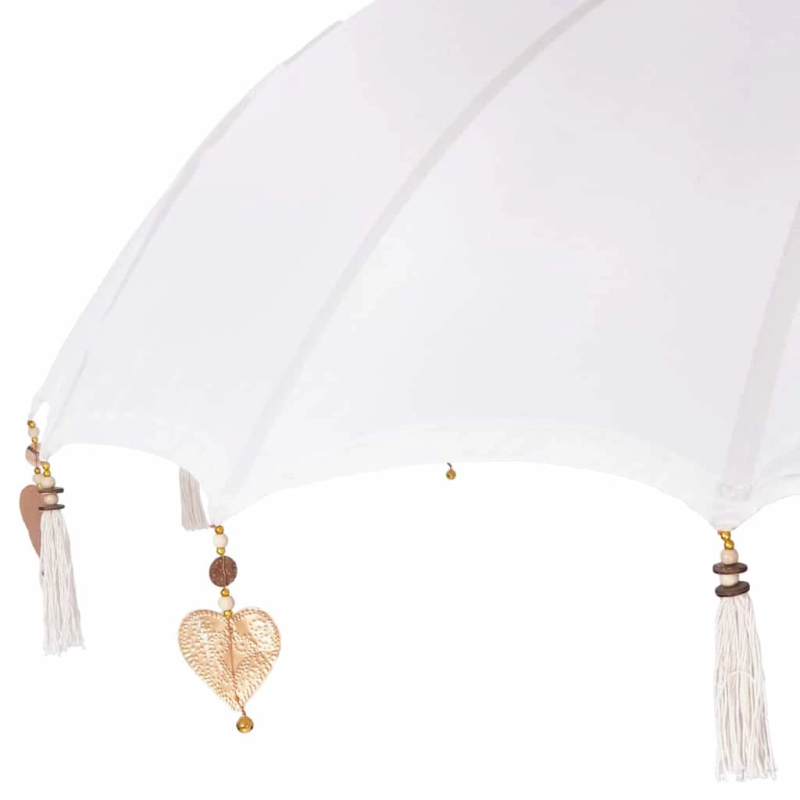 vidaXL Baliešu lietussargs ar pamatni 260 180-190 cm