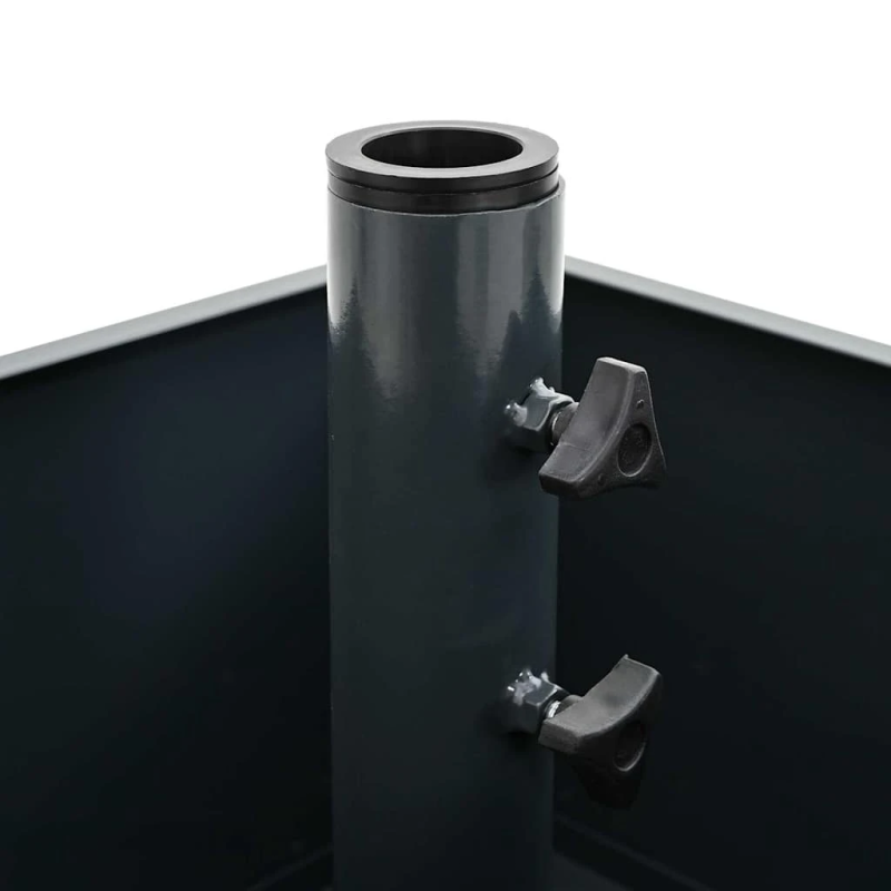 vidaXL Saulessarga pamatne Antracīts 45 x 45 x 45 cm Tērauds