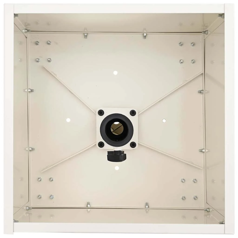 vidaXL Saulessarga pamatne Balts 45 x 45 x 45 cm Tērauds