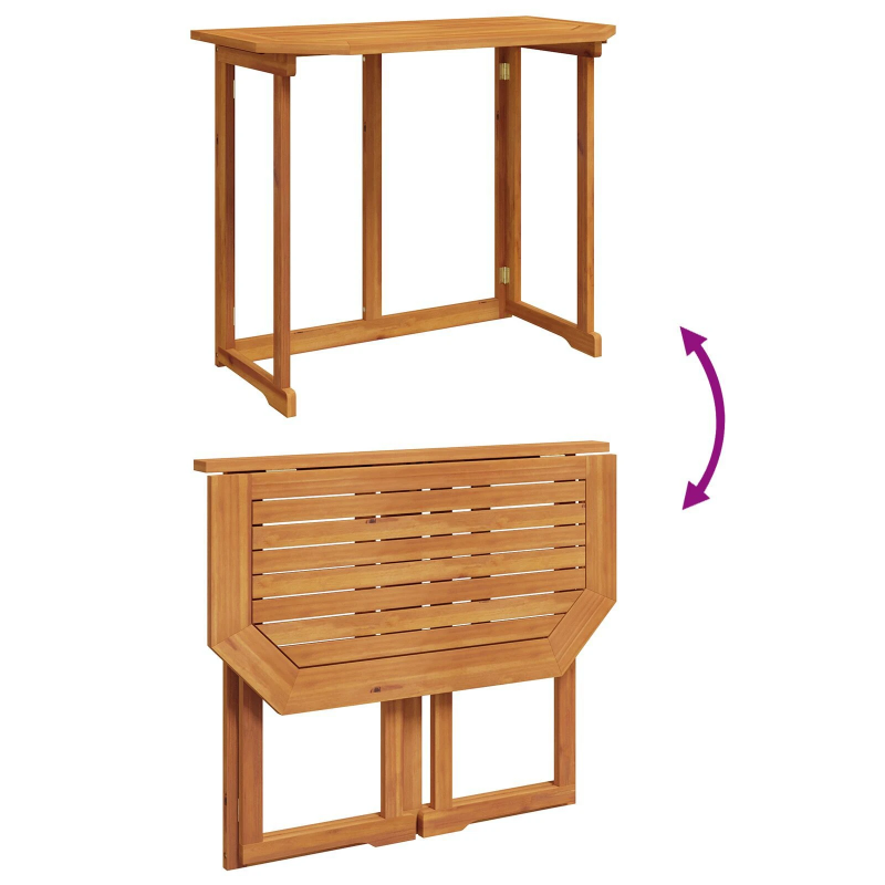 vidaXL Dārza bistro komplekts 3 pcs Brūna Cietā akācijas koks