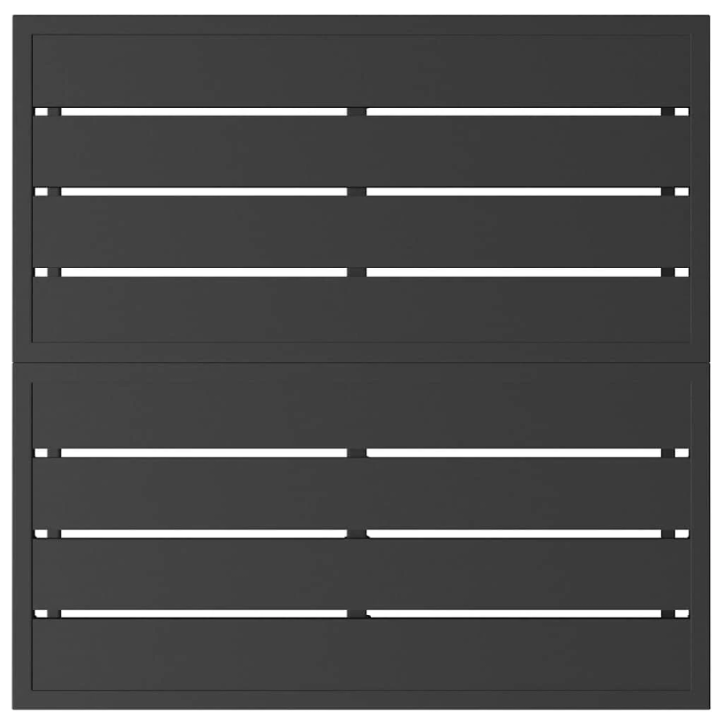 vidaXL Āra mēbeles Melna 70 x 70 x32 cm Metāla