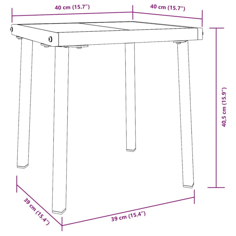 vidaXL Sauļošanās krēsls 2 pcs Melns un brūns poliratāns