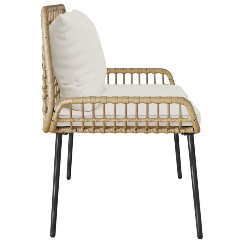 vidaXL Dārza sols Brūns un Krēma poliratāns