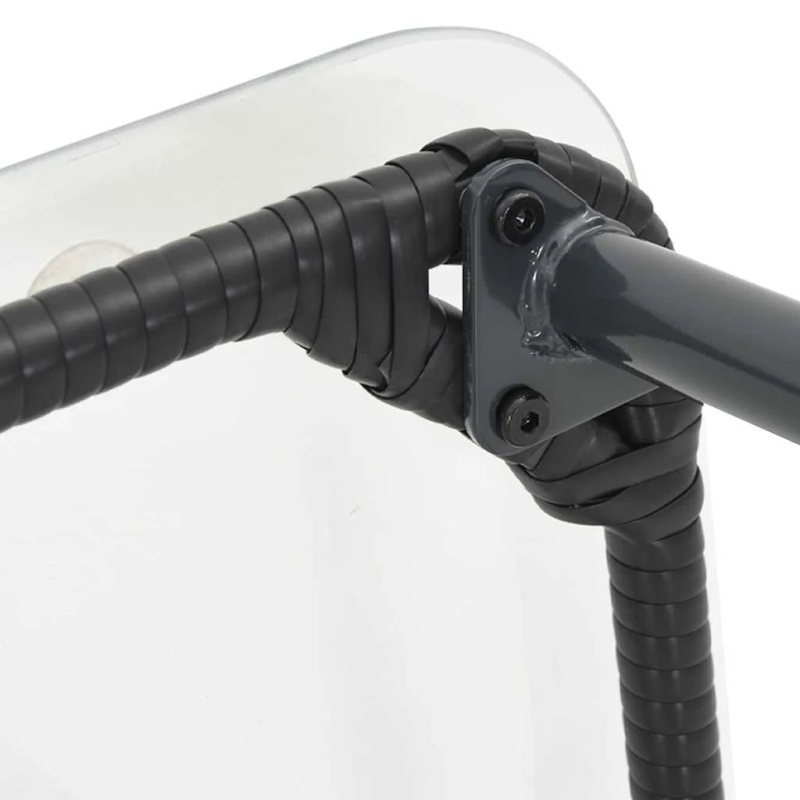 vidaXL Dārza galds Melna 80 x 40 x 45,5 cm poliratāns