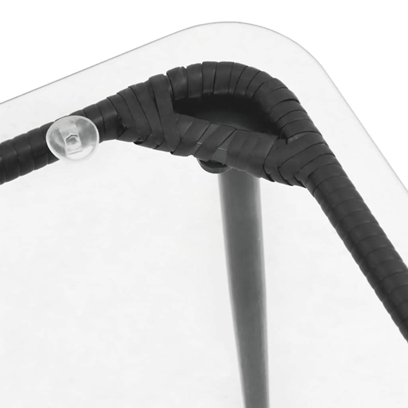 vidaXL Dārza galds Melna 80 x 40 x 45,5 cm poliratāns