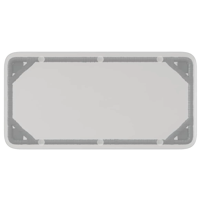 vidaXL Dārza galds Melna 80 x 40 x 45,5 cm poliratāns