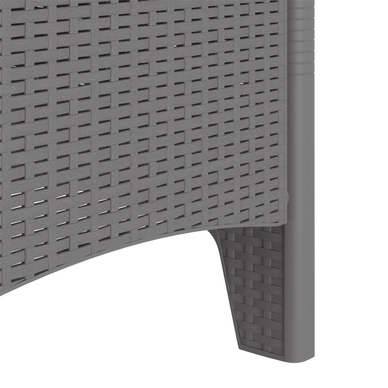 vidaXL Dārza krēsls 2 pcs Gaiši pelēks 53 x 49 x 85 cm Polipropilēns