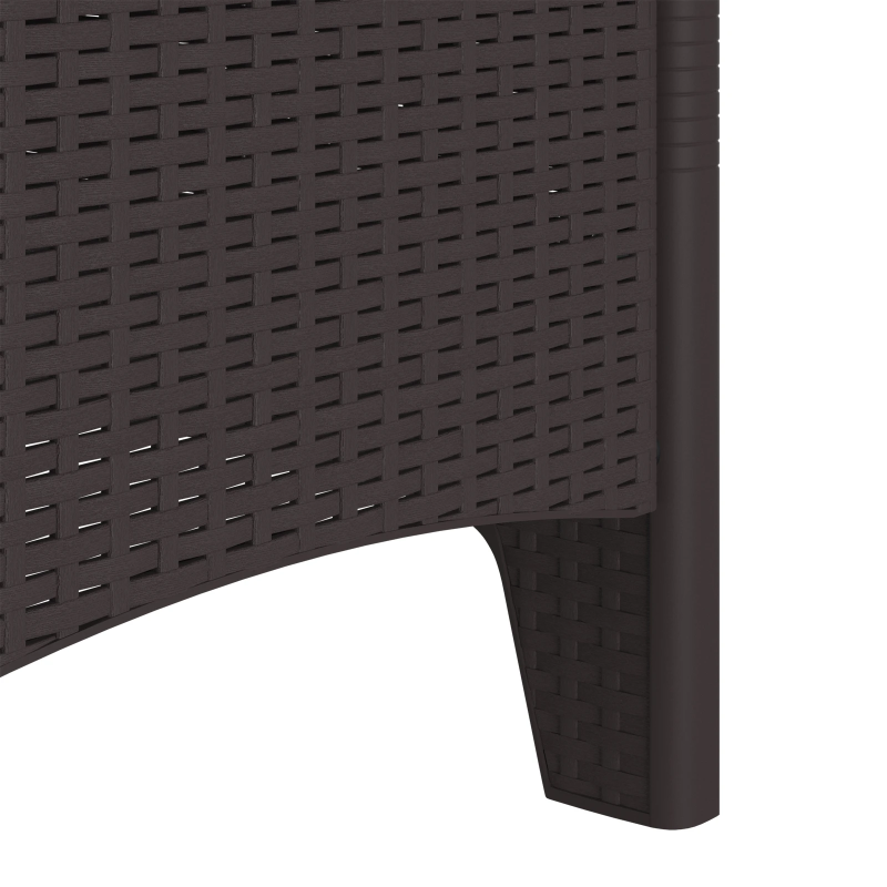 vidaXL Dārza krēsls 4 pcs Brūna 53 x 49 x 85 cm Polipropilēns