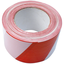 Norobežojuma lenta 75mm 250m sarkans-balts Beast