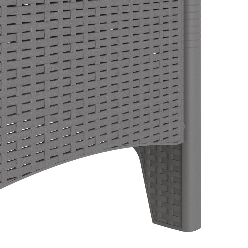 vidaXL Dārza krēsls 4 pcs Gaiši pelēks 53 x 49 x 85 cm Polipropilēns