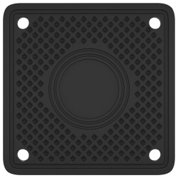 vidaXL Mēbeļu kājas Regulējams 2 pcs Balts 64 x 64 x 100 mm PP