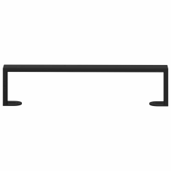 vidaXL Mēbeļu kājas 12 pcs Melna 43,6 x 4 x 10 mm Dzelzs