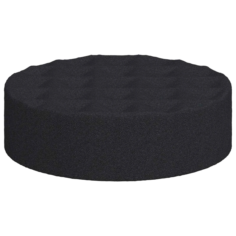 vidaXL Mēbeļu kāju paliktnes 2 pcs Melna DIA 14 x 4 mm EVA