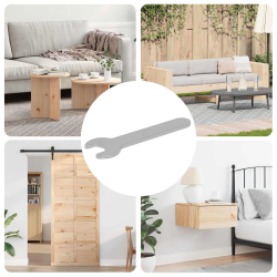 vidaXL Uzgriežņa 2027 pcs Sudraba 10 mm Dzelzs