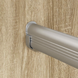 vidaXL Skapja stieple 2 pcs Sudraba 764 x 15 x 29 mm