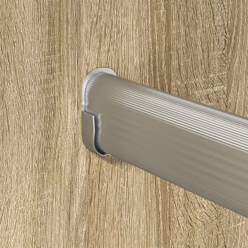 vidaXL Skapja stieple 12 pcs Sudraba 764 x 15 x 29 mm