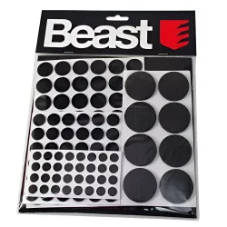 Must vildist mööblialuste komplekt 125tk.