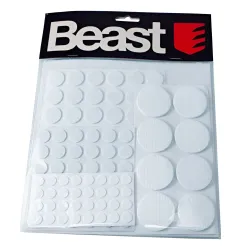 Baltas filco baldų pagalvėlės, komplektas 125 vnt.