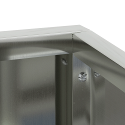 vidaXL Dārza stādītājs Sudraba 100 x 100 x 50 cm Cinkots tērauds