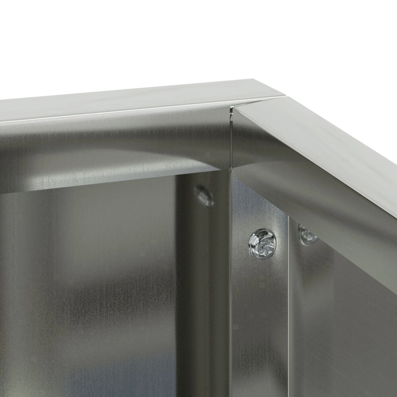 vidaXL Dārza stādītājs Sudraba 100 x 100 x 50 cm Cinkots tērauds