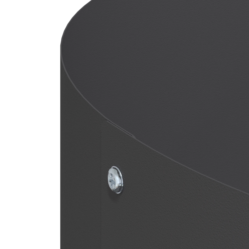 vidaXL Stādītāja gredzens 5 pcs Melna 30 x 30 x 20 cm