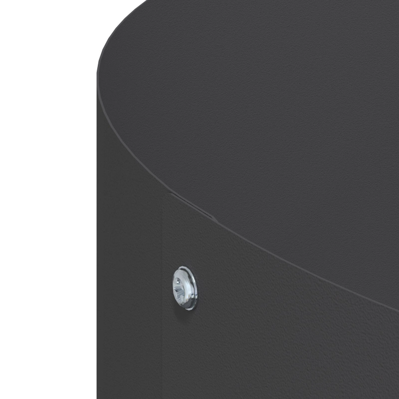 vidaXL Dārza stādītājs 5 pcs Melna 40 x 40 x 20 cm