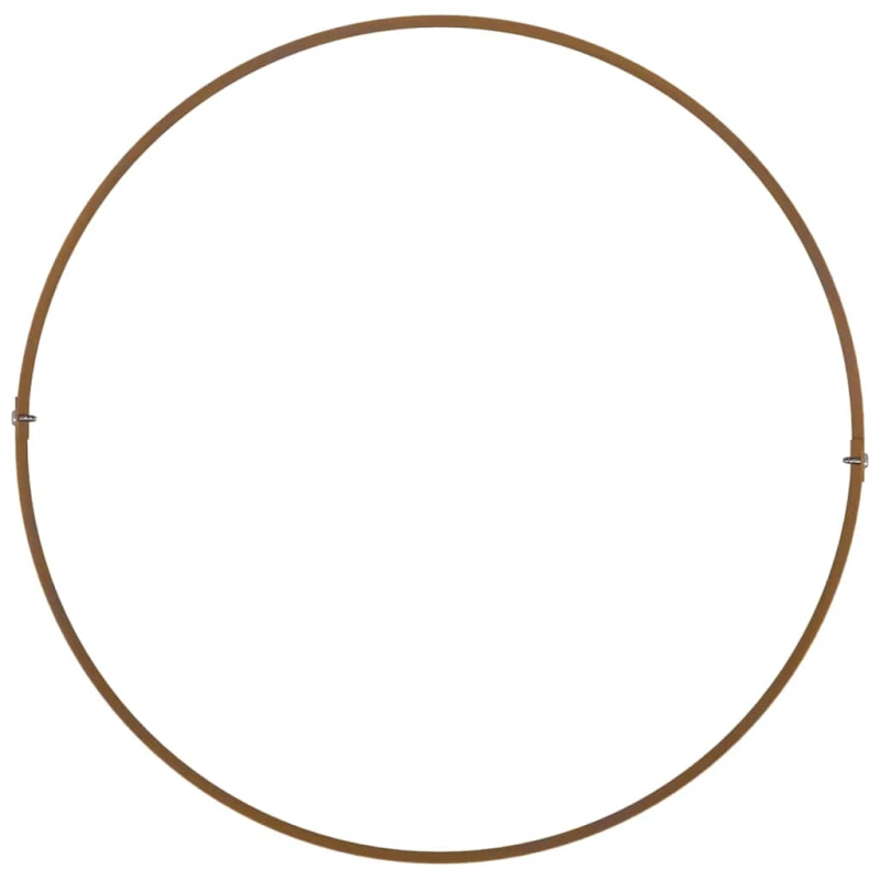 vidaXL Stādītāja gredzens Brūna 40 x 40 x 20 cm Laika tērauds
