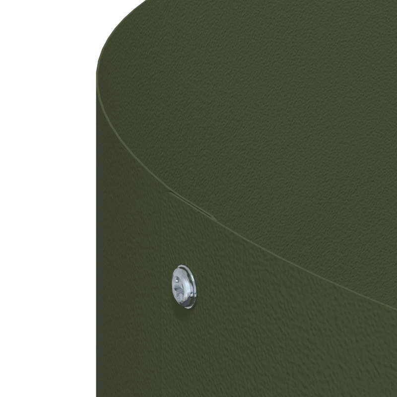 vidaXL Dārza stādītājs 5 pcs Olīvu zaļš 80 x 80 x 20 cm