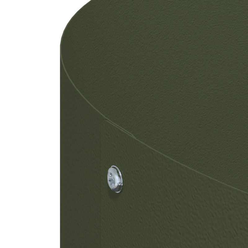 vidaXL Stādītāja gredzens 5 pcs Olīvu zaļš 120 x 120 x 20 cm