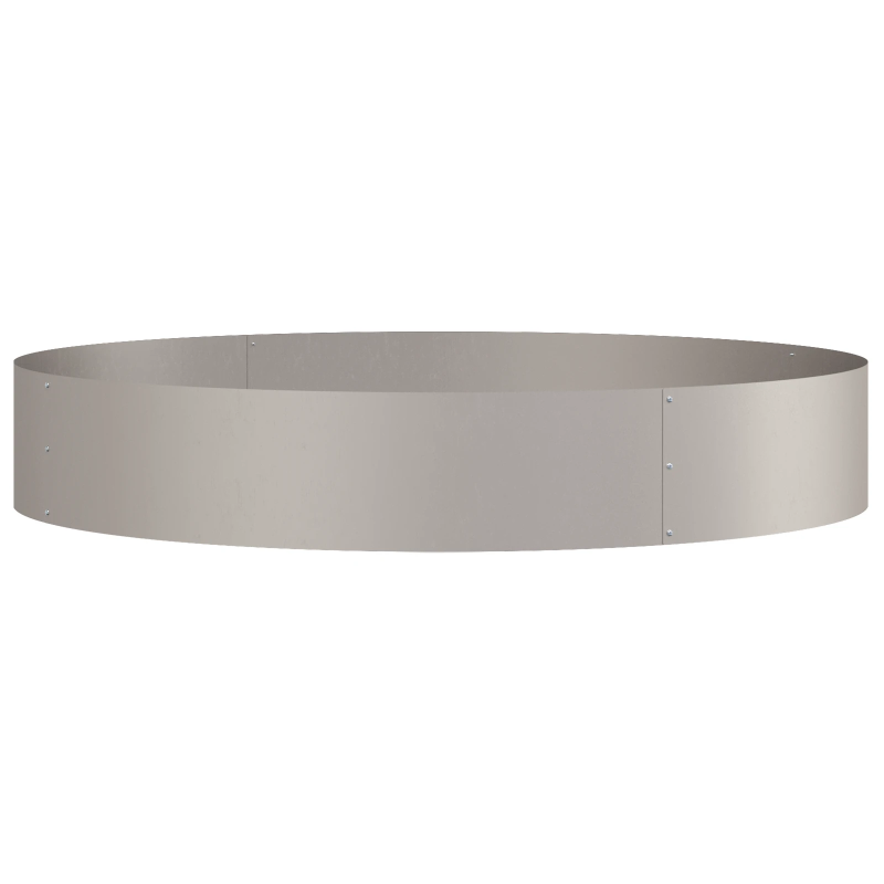 vidaXL Stādītāja gredzens Brūna 120 x 120 x 20 cm Laika tērauds