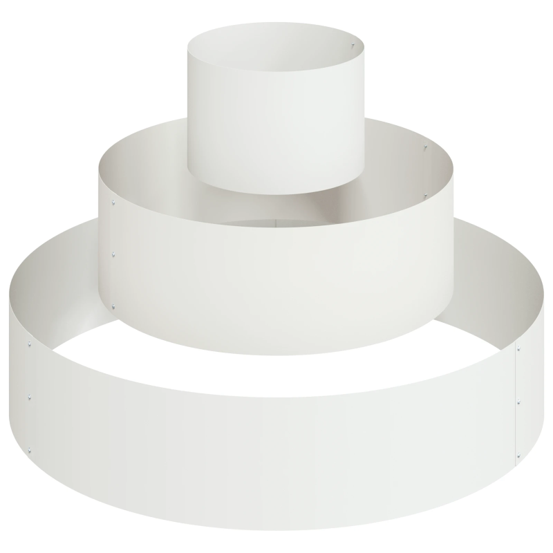 vidaXL Dārza stādītājs Balts 90 x 90 x 20 cm Auksti velmēta tērauds