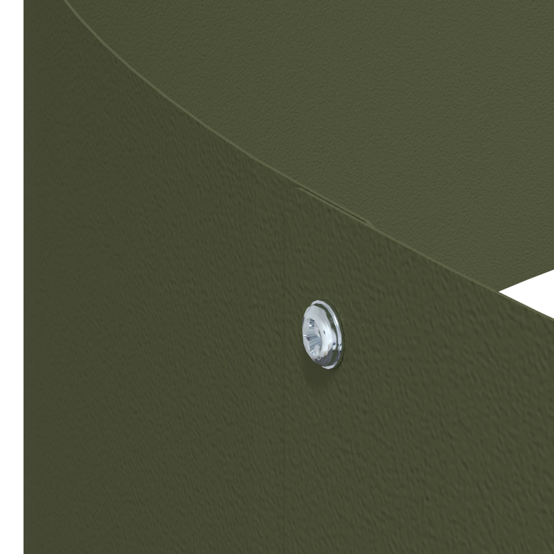 vidaXL Dārza stādītājs Olīvu zaļš 120 x 120 x 20 cm