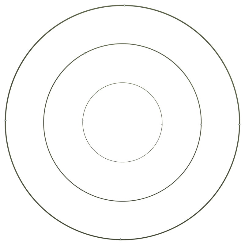 vidaXL Dārza stādītājs Olīvu zaļš 120 x 120 x 20 cm