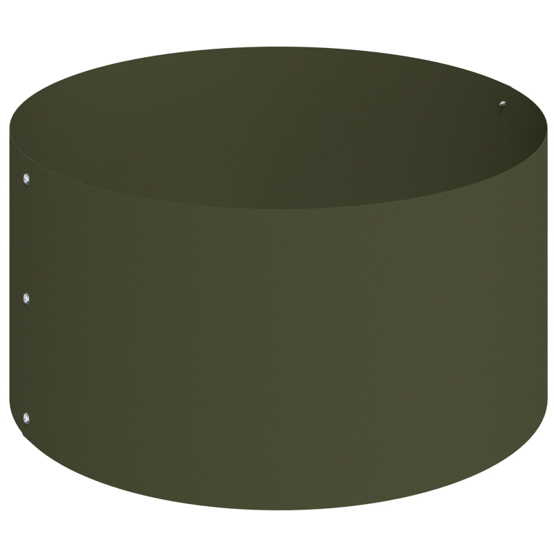 vidaXL Dārza stādītājs Olīvu zaļš 120 x 120 x 20 cm