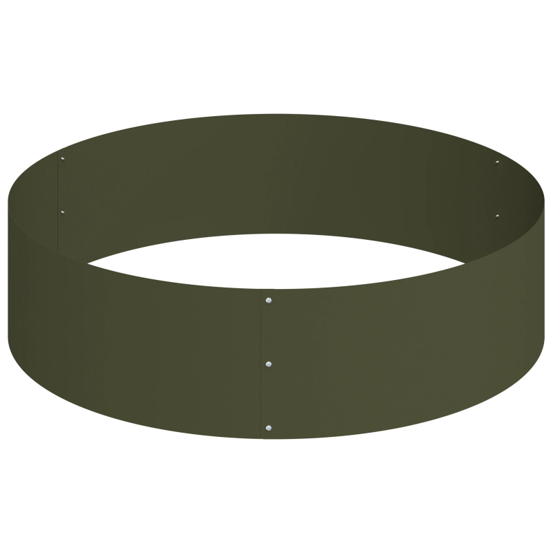 vidaXL Dārza stādītājs Olīvu zaļš 120 x 120 x 20 cm