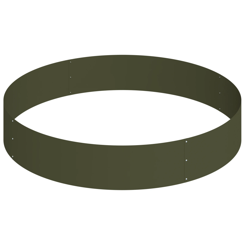 vidaXL Dārza stādītājs Olīvu zaļš 120 x 120 x 20 cm