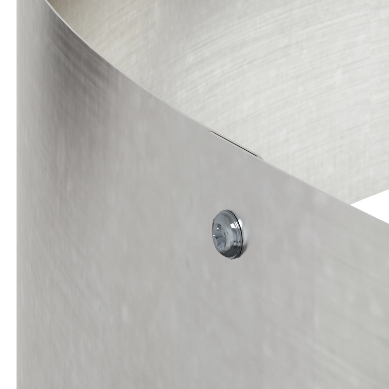 vidaXL Dārza stādītājs Sudraba 120 x 120 x 20 cm Nerūsējošs tērauds