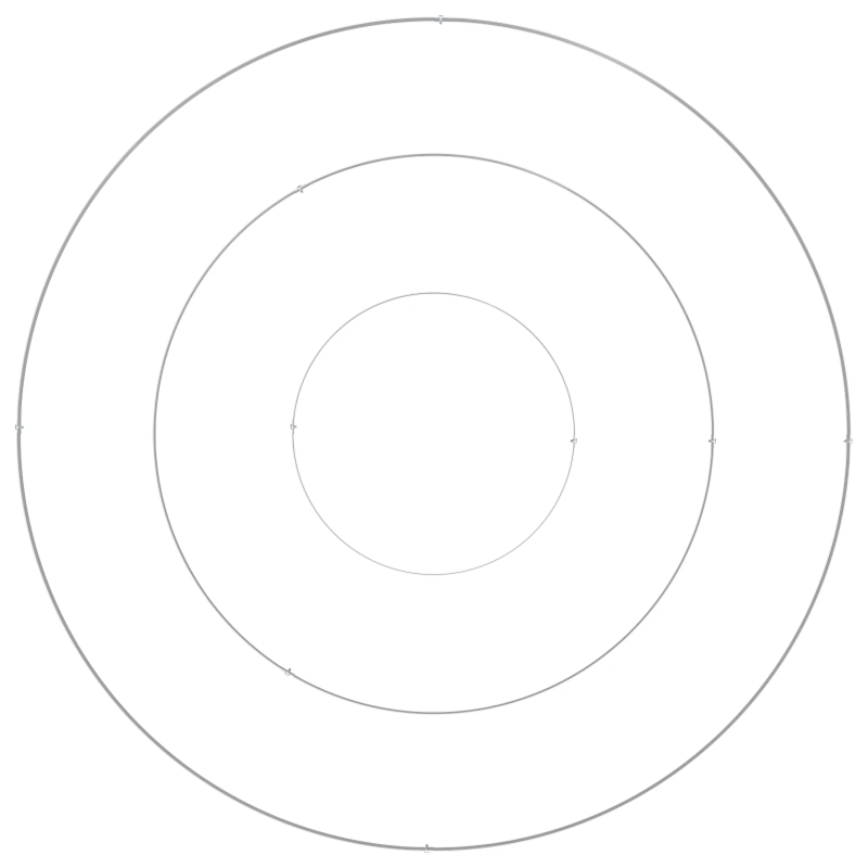 vidaXL Dārza stādītājs Sudraba 120 x 120 x 20 cm Nerūsējošs tērauds