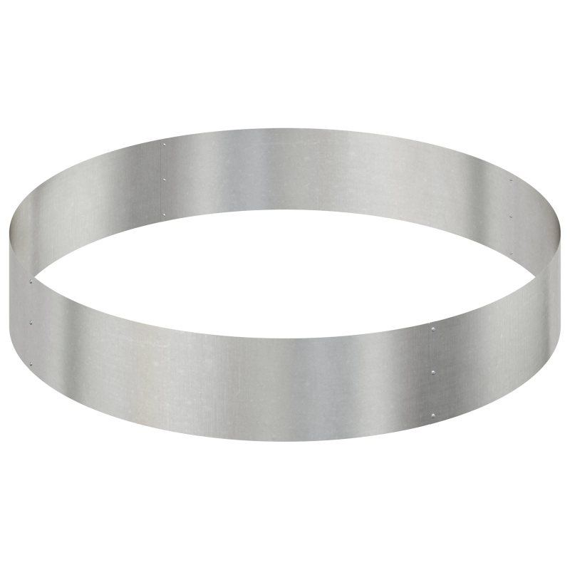 vidaXL Dārza stādītājs Sudraba 120 x 120 x 20 cm Nerūsējošs tērauds