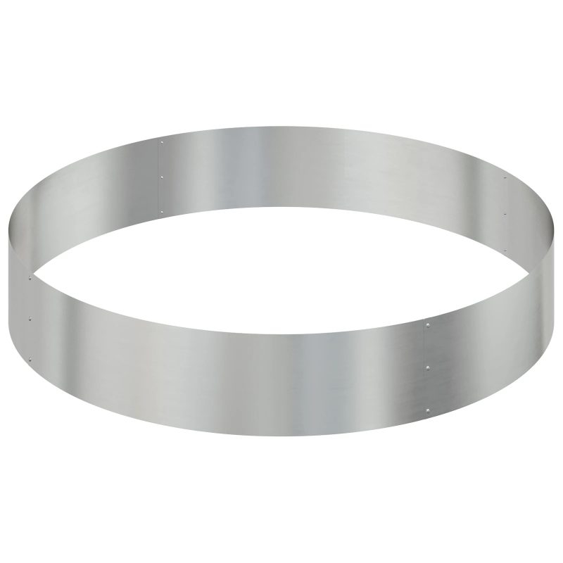 vidaXL Dārza stādītājs Sudraba 120 x 120 x 20 cm Cinkots tērauds