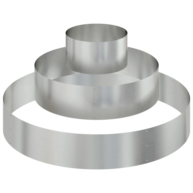 vidaXL Dārza stādītājs Sudraba 120 x 120 x 20 cm Cinkots tērauds