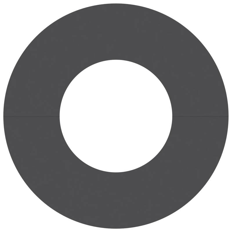 vidaXL piemērots plakana koka gredzenam Melna DIA30 - 60 cm Tērauds